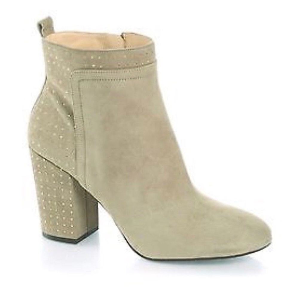 NEW GUESS Ushal Suede Silver Tone Studs Booties